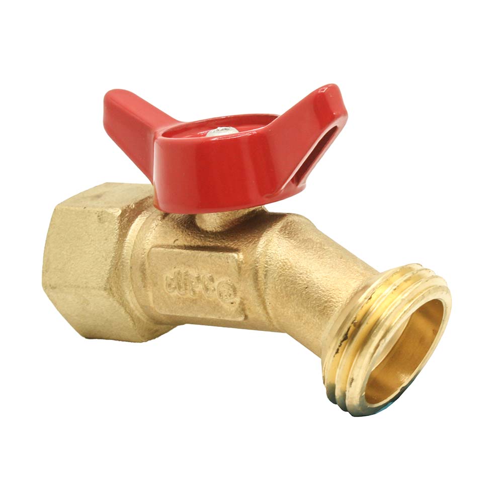 1/2" FIP x 3/4" GHT Male Brass No Kink - Quarter Turn