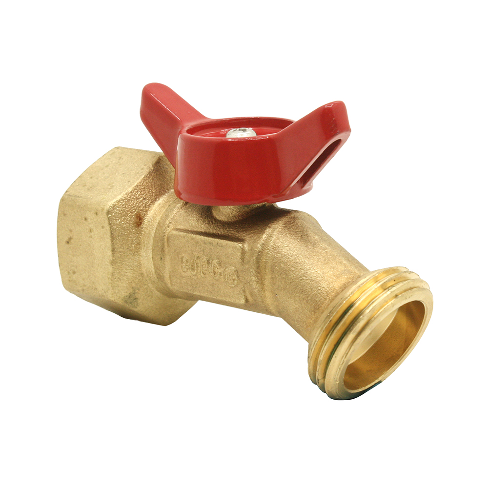 3/4" FIP x 3/4" GHT Male Brass No Kink - Quarter Turn