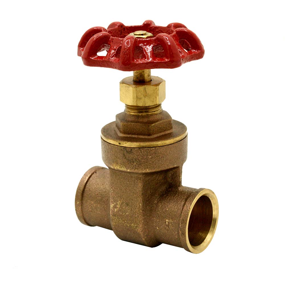 1-1/4" CXC Brass Gate Valve - Economy