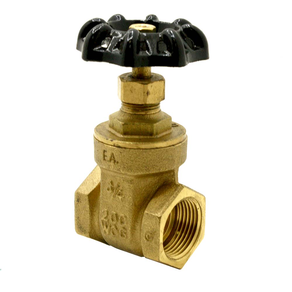 1-1/2" FIP Brass Gate Valve - No Lead