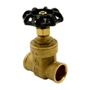 1-1/2" CXC Brass Gate Valve - No Lead
