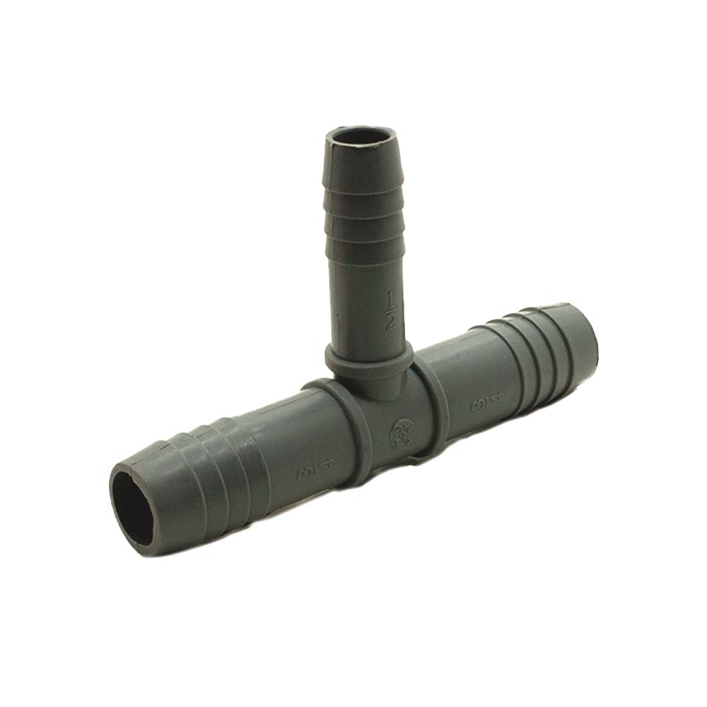 3/4" x 3/4" x 1/2" Poly Insert Reducer Tee