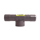 1-1/2" x 1-1/2" Poly Insert Combination Tee