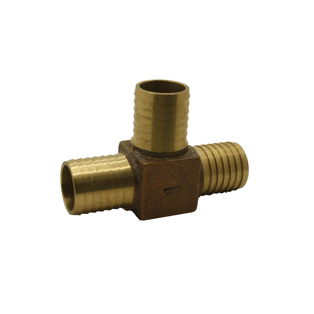 1-1/4" Brass Insert Tee