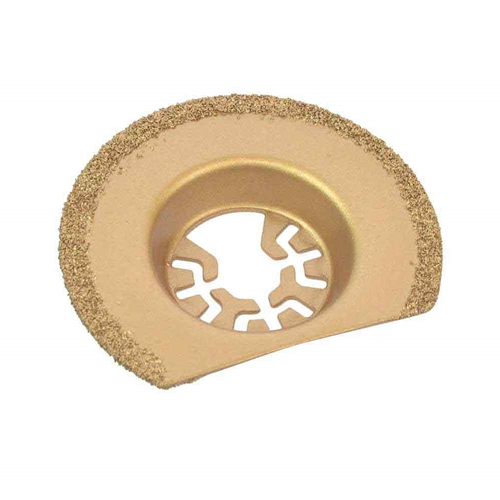 63mm Semi- Circular Carbide RASP, 8mm Offset Mount For a Perfect Flush Sanding / Grinding  Compatible with Fein Multimaster, Dremel, Bosch, Craftsman, Ridgid Oscillating Tools
