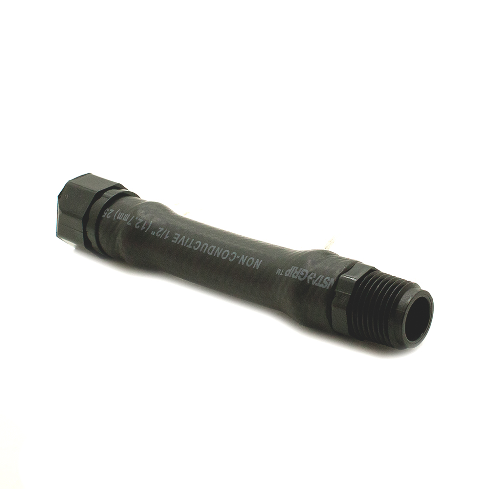 1/2" X 6" FIP X MIP Rubber Flex Riser