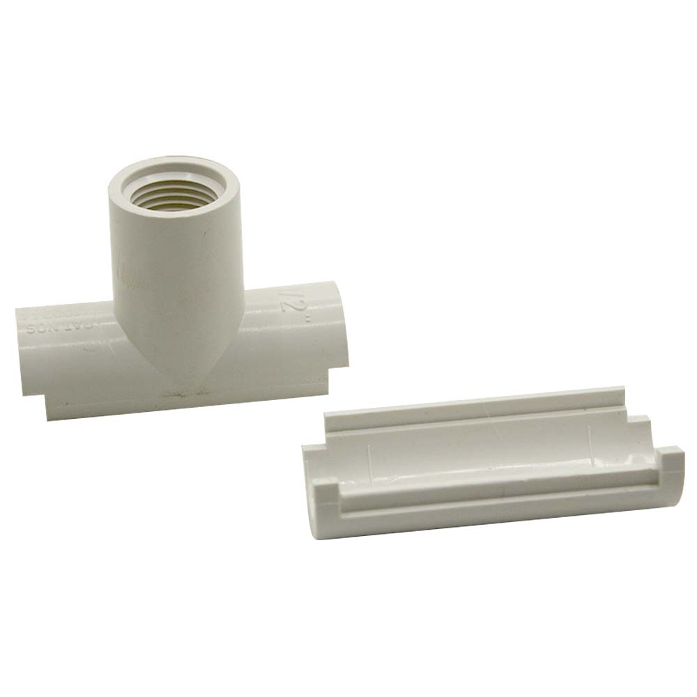 3/4" Snaploc PVC Pipe Repair Tee with 1/2" Threaded Riser
