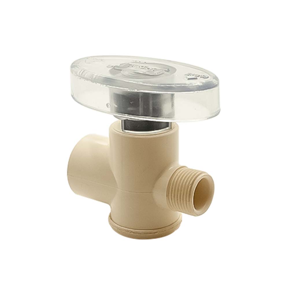 1/2" CPVC X 3/8" Comp Straight Stop