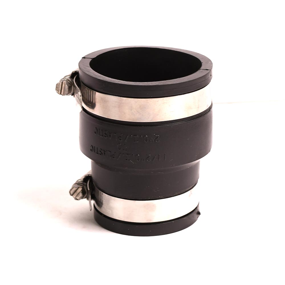 P1056-215 2" Cast Iron or Plastic to 1-1/2" Cast Iron or Plastic Flexible Repair Reducer Coupling