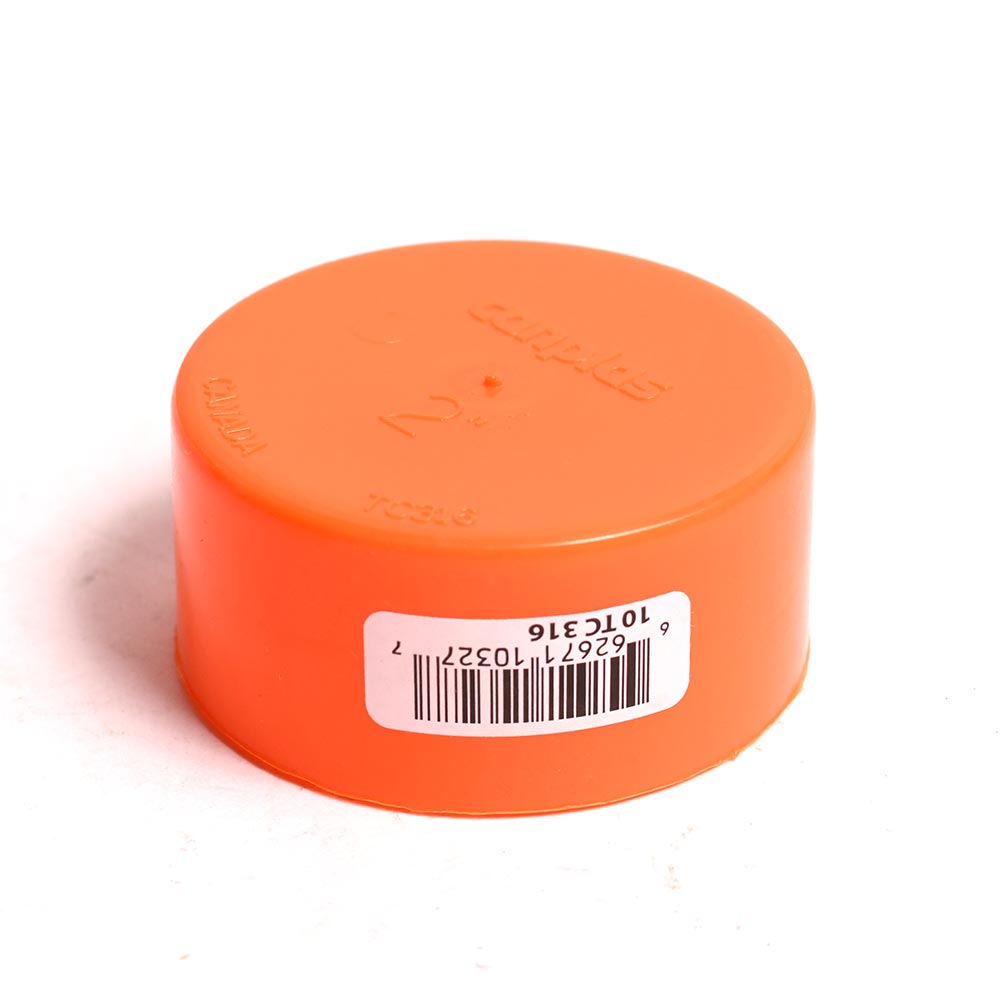 P-0019 2" Slip-On Test Cap (Orange)