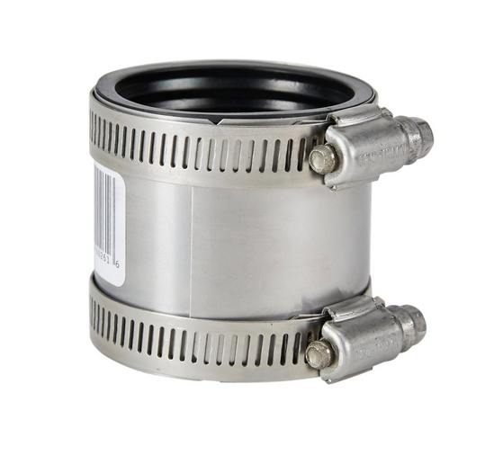 P3000-150 1-1/2" Cast Iron to 1-1/2" Plastic, Steel or XHCI - Shielded No-Hub Coupling