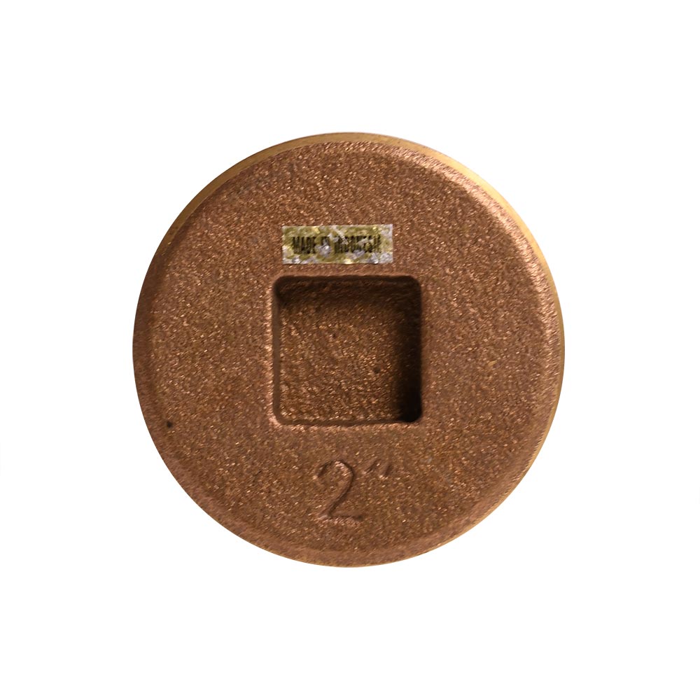 2" Brass Countersunk Cleanout Plug