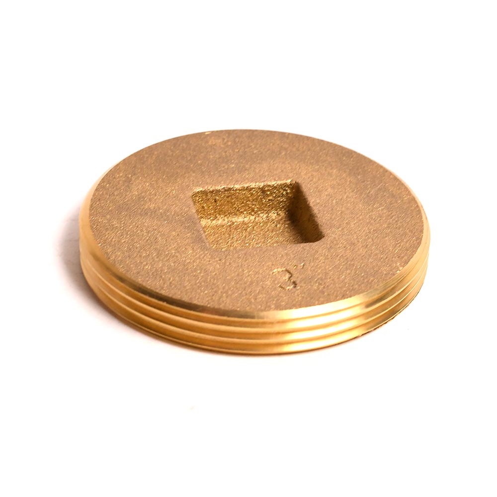 3" Brass Countersunk Cleanout Plug