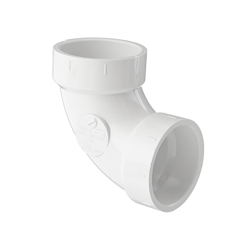 1-1/2" PVC DWV 1/4 Bend Elbow