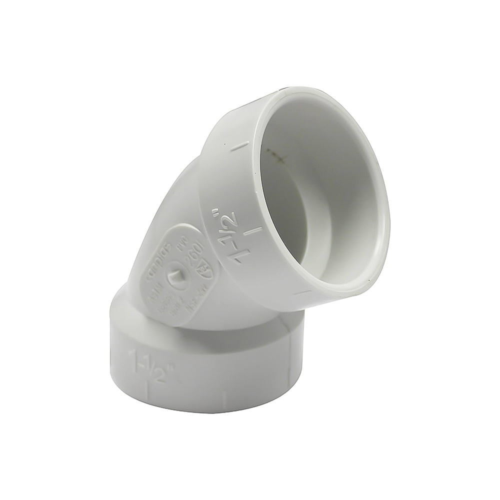 1-1/2" PVC DWV 1/6 Bend (H x H)