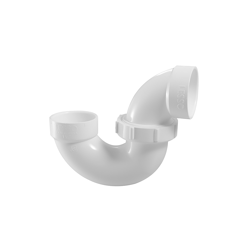 1-1/2" PVC DWV Adjustable P-Trap W/Plastic Nut (H x H)