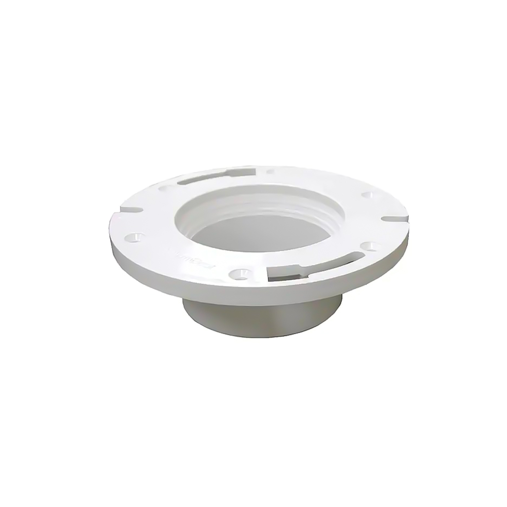 4" x 3" PVC DWV Closet Flange, Reducing (Spigot)