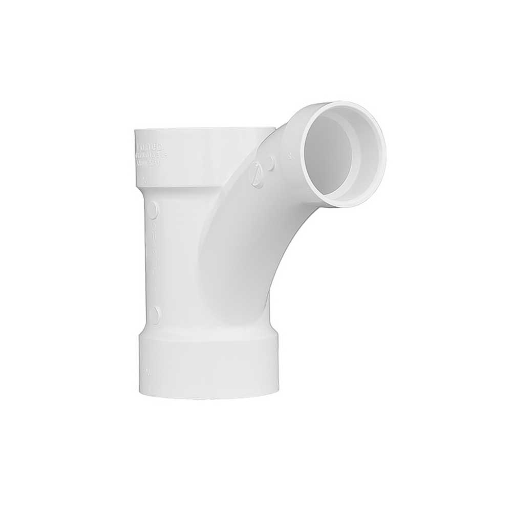 2" x 2" x 1-1/2" PVC DWV Combination Wye and 1/8 Bend, Reducing (One Piece) (ALL HUB)