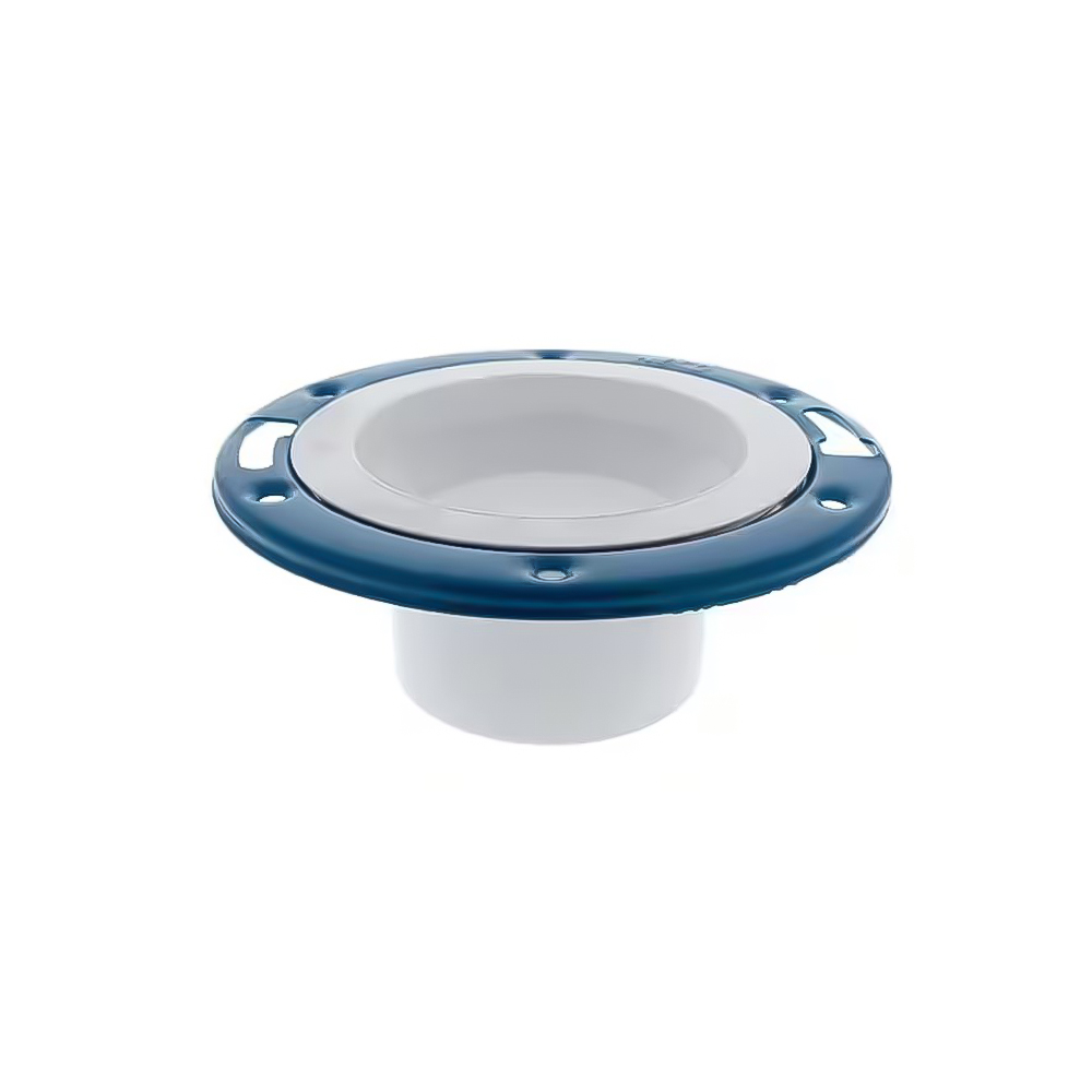 4" x 3" PVC DWV Closet Flange W/Adjustable Plastic Ring (S)