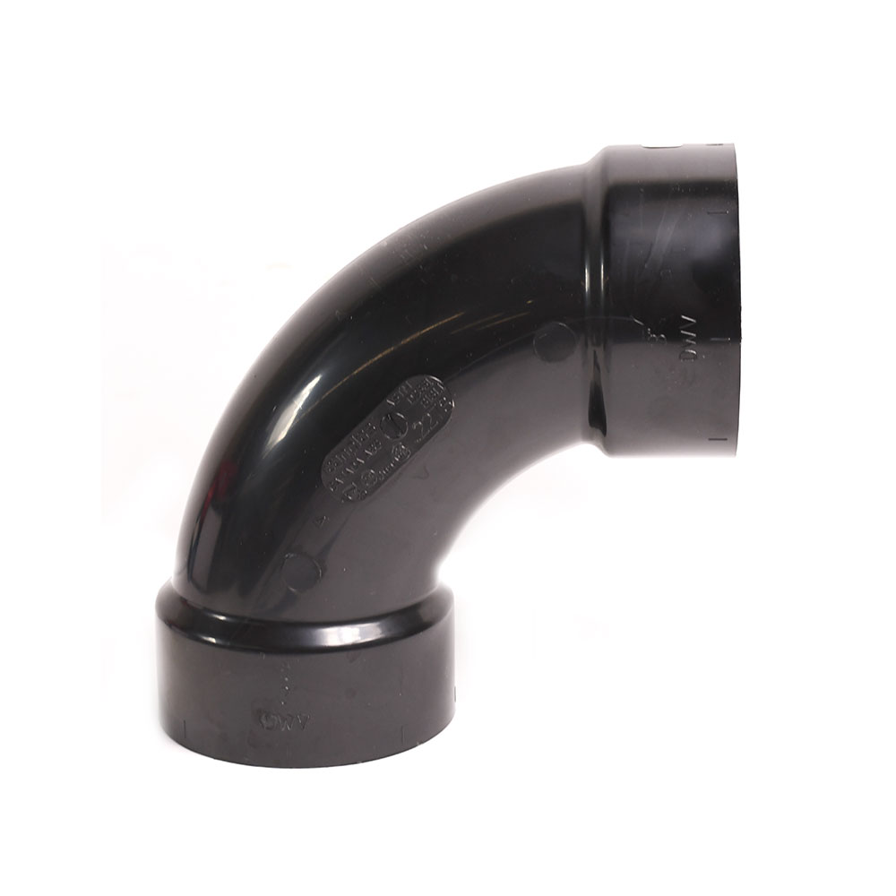 92277 2" ABS 1/4 Bend Long Sweep Elbow