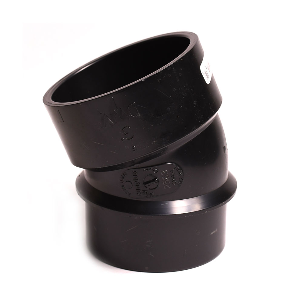 92563 3" ABS 1/16 Bend Street Elbow (6792560)