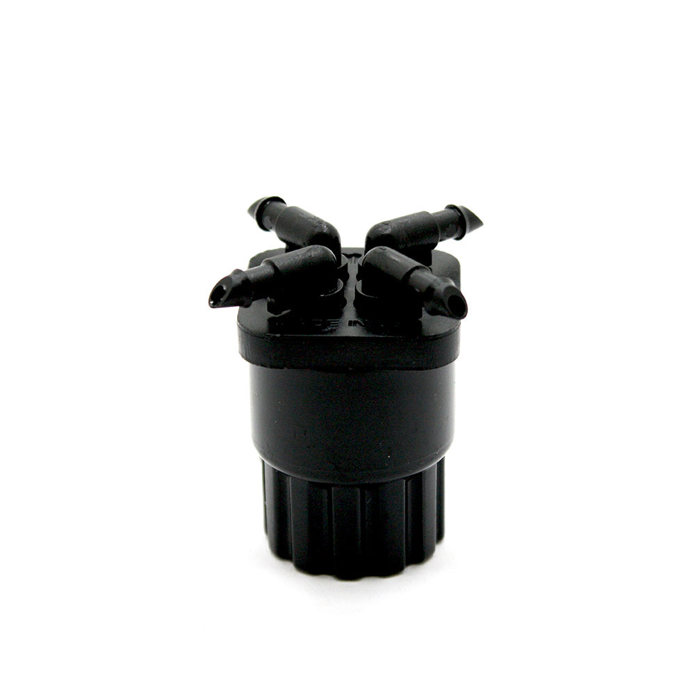 6GPH QUAD-FLOW BUBBLER BLACK