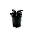 6GPH QUAD-FLOW BUBBLER BLACK
