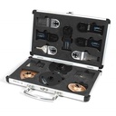 Versa Tool Master Kit. Includes 13 Blades for Oscillating Tools Compatable with Dremel and Bosch...1 ea 10, 20, 30mm Stainless Blade. 1ea 35mm  Japan, Precision, and Bi-Metal Blades, 1 ea 65mm Precision Blade 1 ea 3' Circular Flat and 3' Semi Circular