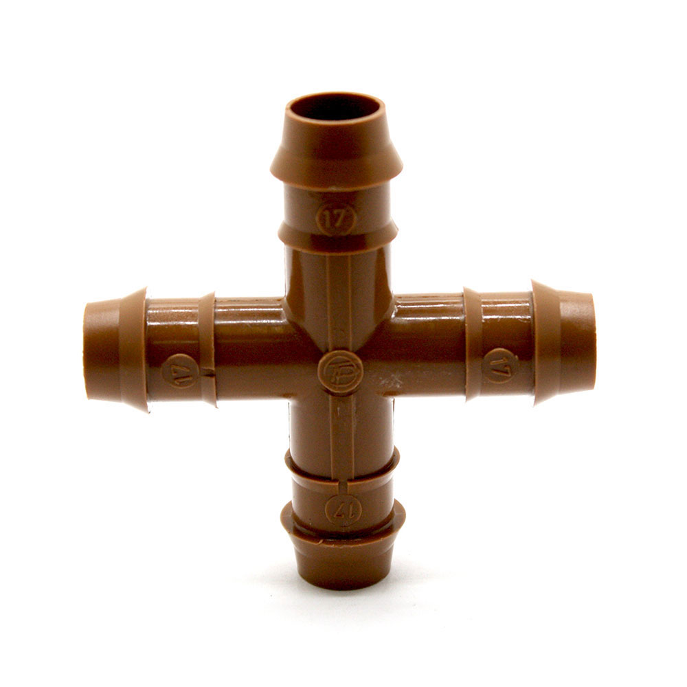 17mm Drip Barbed Insert Cross