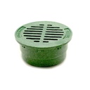 G4RFG 4" ROUND S&D GRATE GREEN