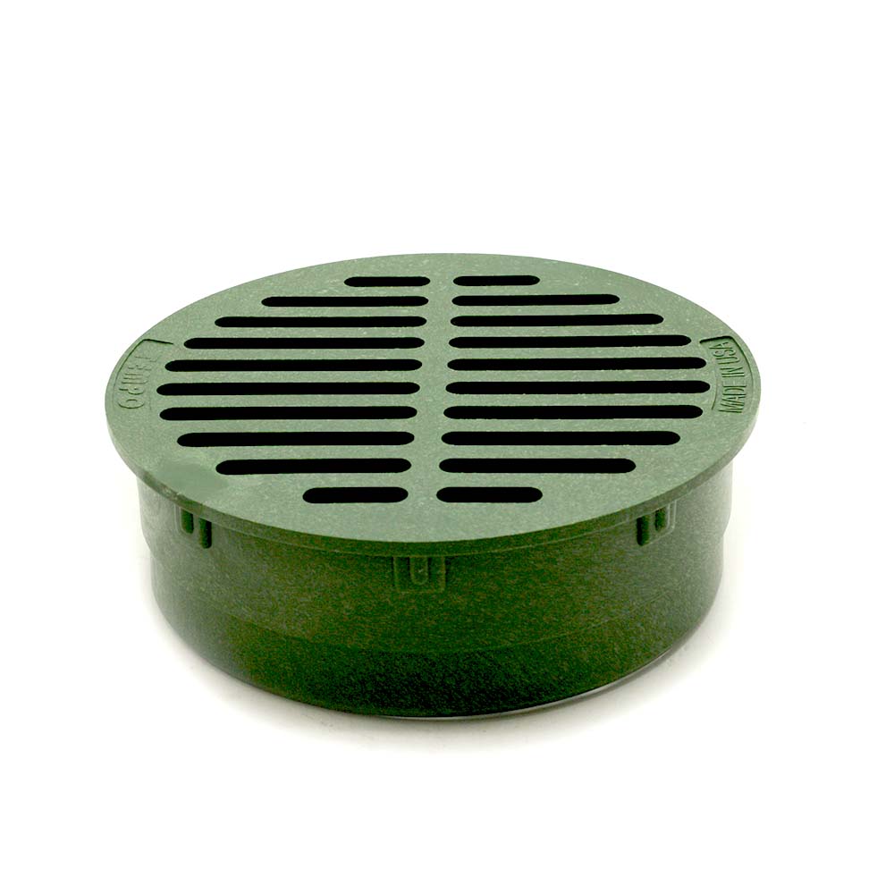 G6RFG 6" ROUND BSN GRATE GREEN
