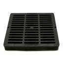 G9SFB 9 X 9 SQUARE GRATE BLACK