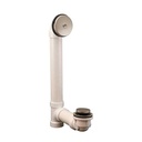 1-1/2" PVC SCH40 Bath Waste Overflow with Tip Toe Drain (Chrome)