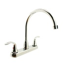 High-Arc 2-Handle Standard Kitchen Faucet - Brilliant Chrome