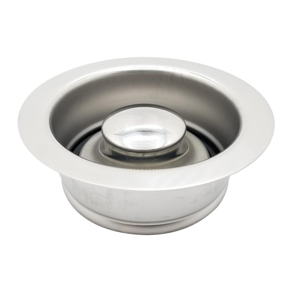 ISE Garbage Disposal Flange Assembly with Stopper – Stainless Steel Finish