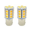 Boat and RV LED Light Bulb - 27LED 12V 250 Lumens 4.5W Amber - 2/Display Pack