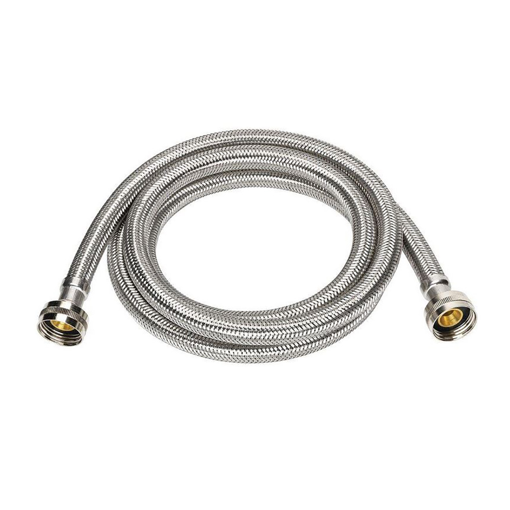 3/4" FHT x 3/4" FHT x 72" Stainless Steel Braided Washing Machine Connector
