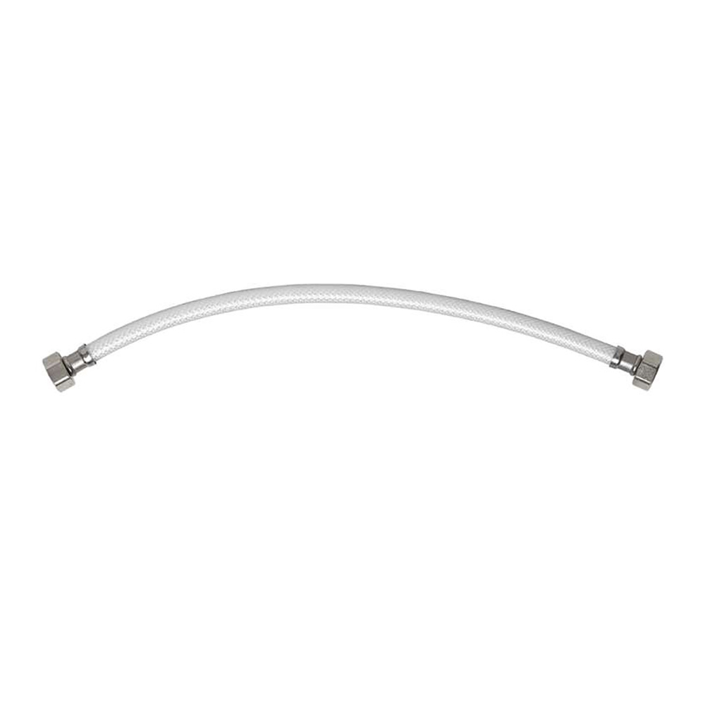 1/2" FIP x 1/2" FIP x 16" Long Flexible Braided PVC Faucet Riser