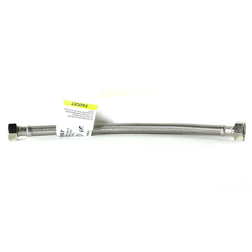 1/2" FIP x 1/2" FIP x 12" Long Stainless Steel Faucet Riser