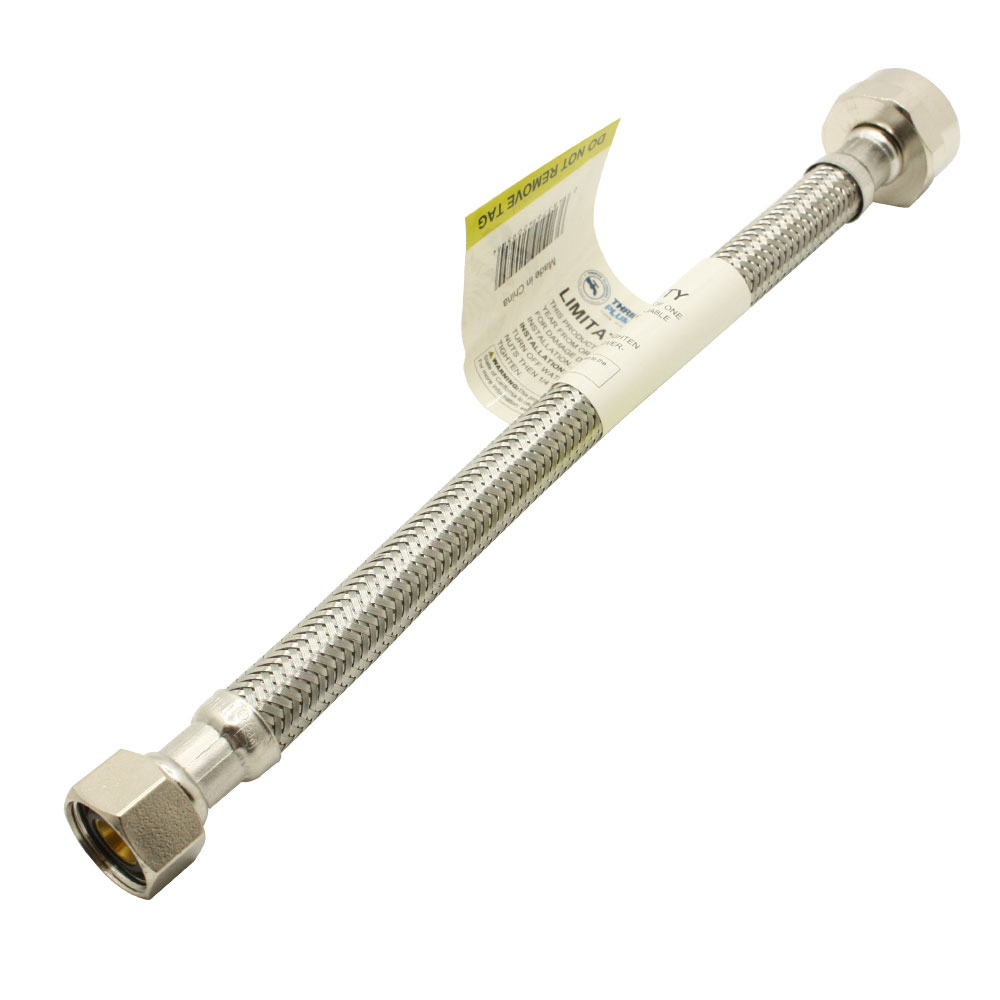 1/2" Comp x 7/8" Ballcock x 9" Long Stainless Steel Toilet Riser