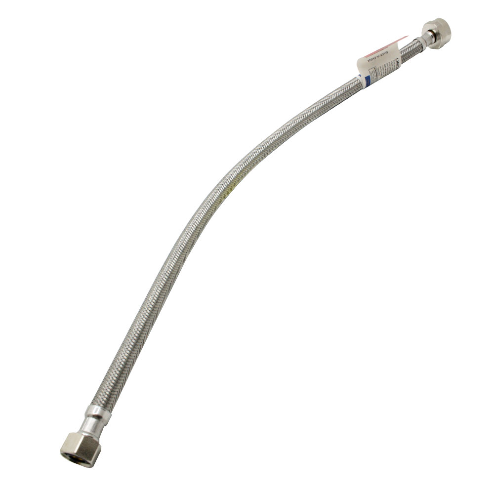 1/2" Comp x 7/8" Ballcock x 20" Long Stainless Steel Toilet Riser