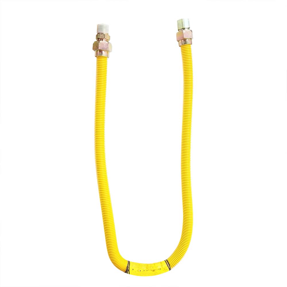 1" O.D. x 3/4" I.D. x 48" Long Mobile Home Flexible Gas Connector - 3/4" FIP x 3/4" MIP