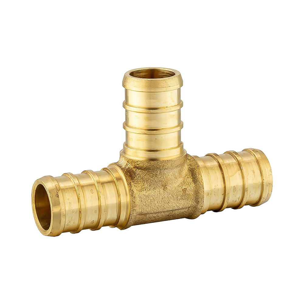 3/4" x 1/2" x 3/4" Brass Reducing Tee Lead Free F1807 - (PEX B)