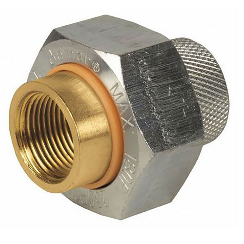 1-1/4" FIP Steel x 1-1/4" FIP Brass Dielectric Union