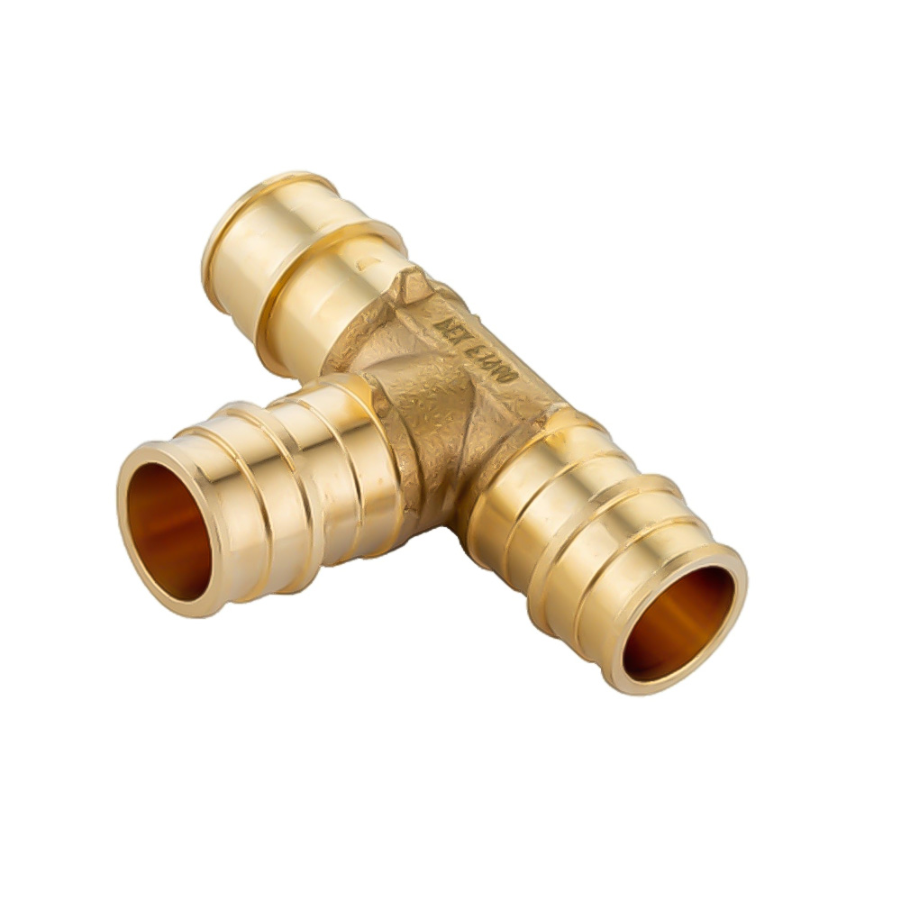 1/2" x 1/2" x 3/4" Brass Reducing Tee Lead Free F1960 - (PEX A)