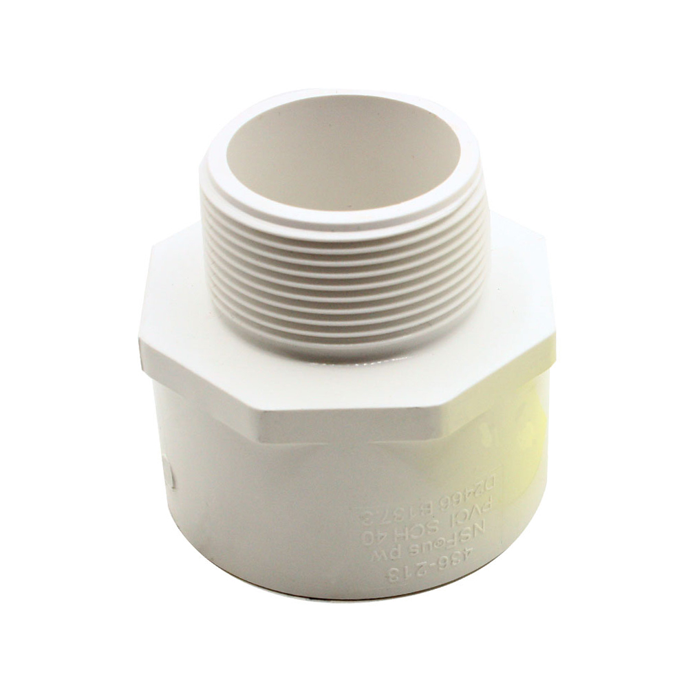 1-1/2" Male Thread x 2" Slip PVC Adapter SCH40