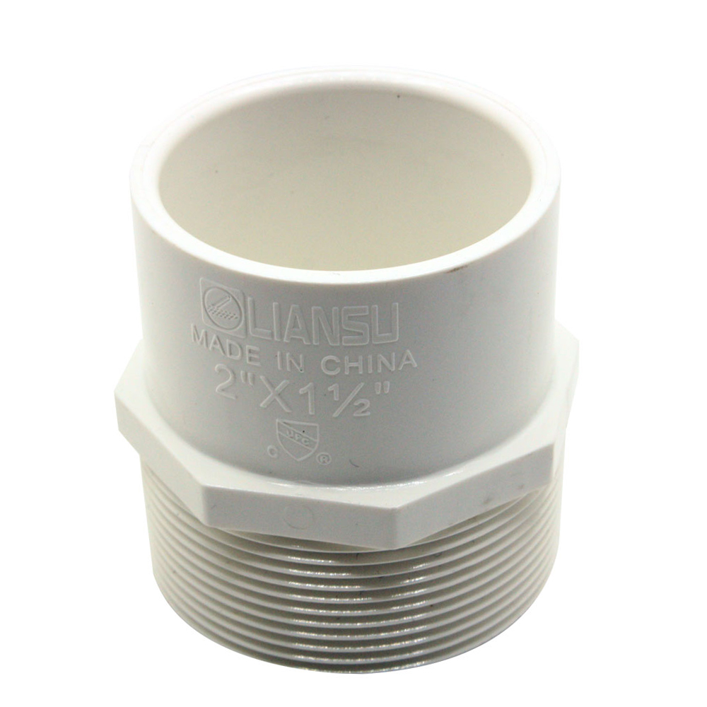 2" Male Thread x 1-1/2" Slip PVC Adapter SCH40
