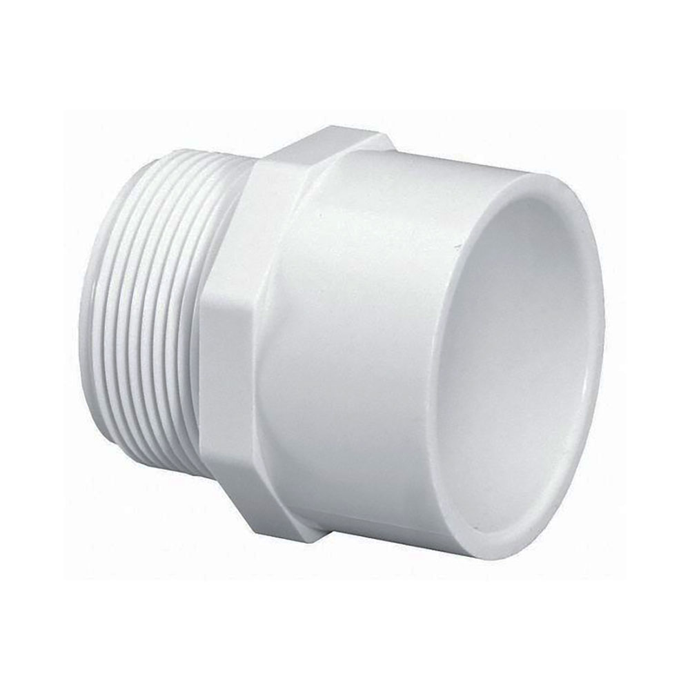 2-1/2" Male Thread x Slip PVC Adapter SCH40