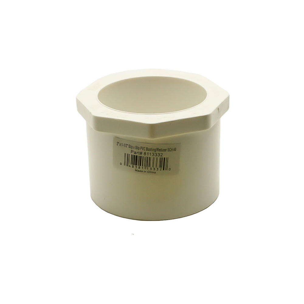 2" x 1-1/2" Slip x Slip PVC Bushing/Reducer SCH40