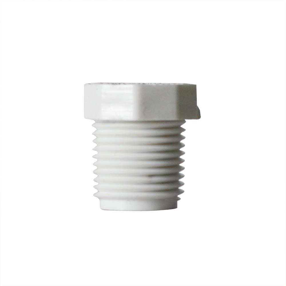 3/8" x 1/4" Threaded x Threaded PVC Bushing SCH40